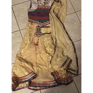 Try Me Quilted Beaded Sequin Vest And Skirt 26 Costume Cultural/ Ethnic Dress